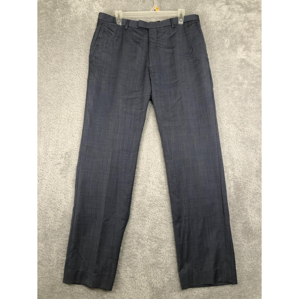 Banana Republic Pants Mens 35x33 (Tag 35x36) Blue Marzotto 100% Wool